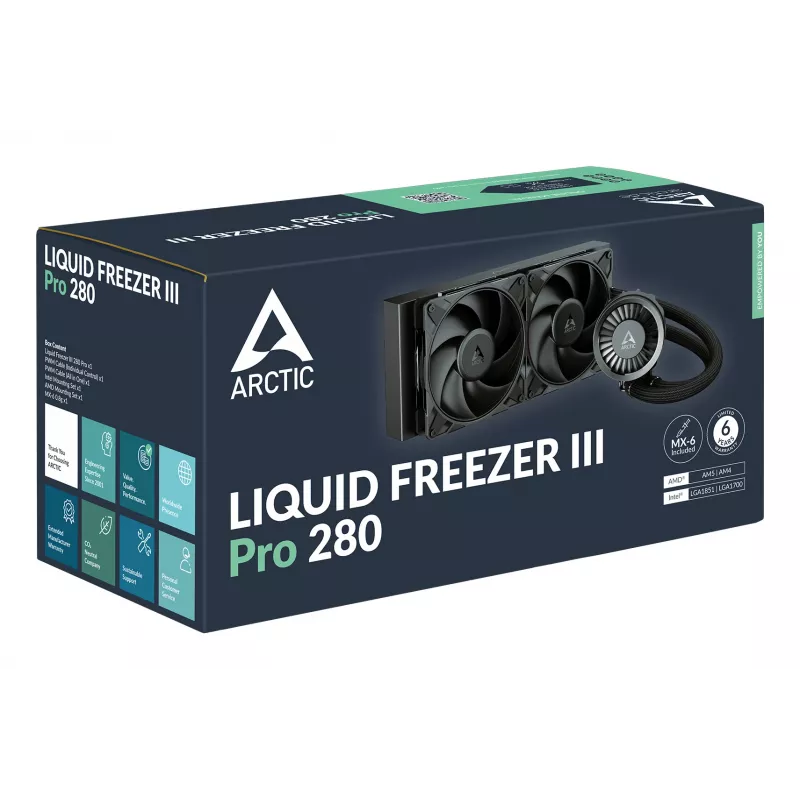 ARCTIC Liquid Freezer III Pro 280 - moniyhteensopiva All-in-One CPU-vesijäähdytin