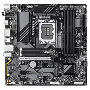 GIGABYTE B760M DS3H WIFI6E GEN5 emolevy - tukee Intel Core 14. sukupolven suorittimia, 6+2+1 vaiheinen digitaalinen VRM, jopa 5600MHz DDR5, 2xPCIe 4.0 M.2, Wi-Fi 6E, 2.5GbE LAN, USB 3.2 Gen2