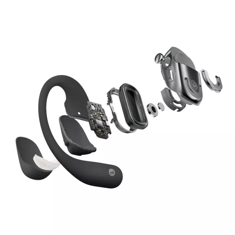 SHOKZ OpenFit 2+ kuulokkeet langattomat korvakoukut, in-ear puhelut/musiikki Bluetooth musta