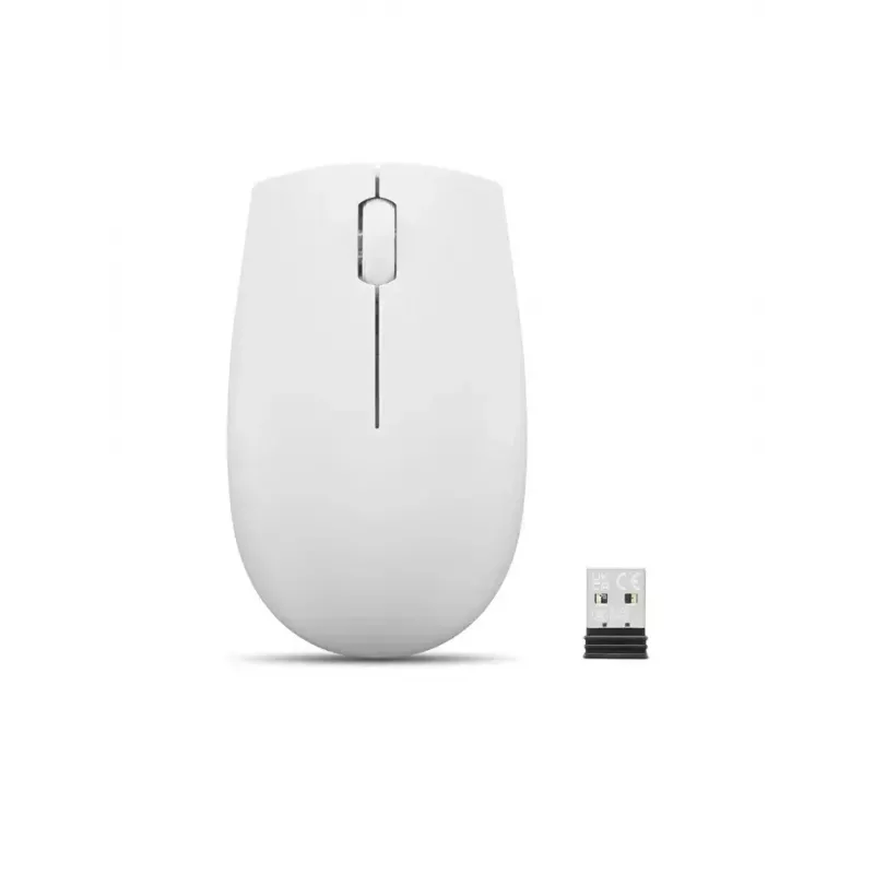 Langaton kompakti hiiri Lenovo Compact Mouse paristolla – molempikätinen, 1000 DPI, HF-Wireless, 3 painiketta, harmaa