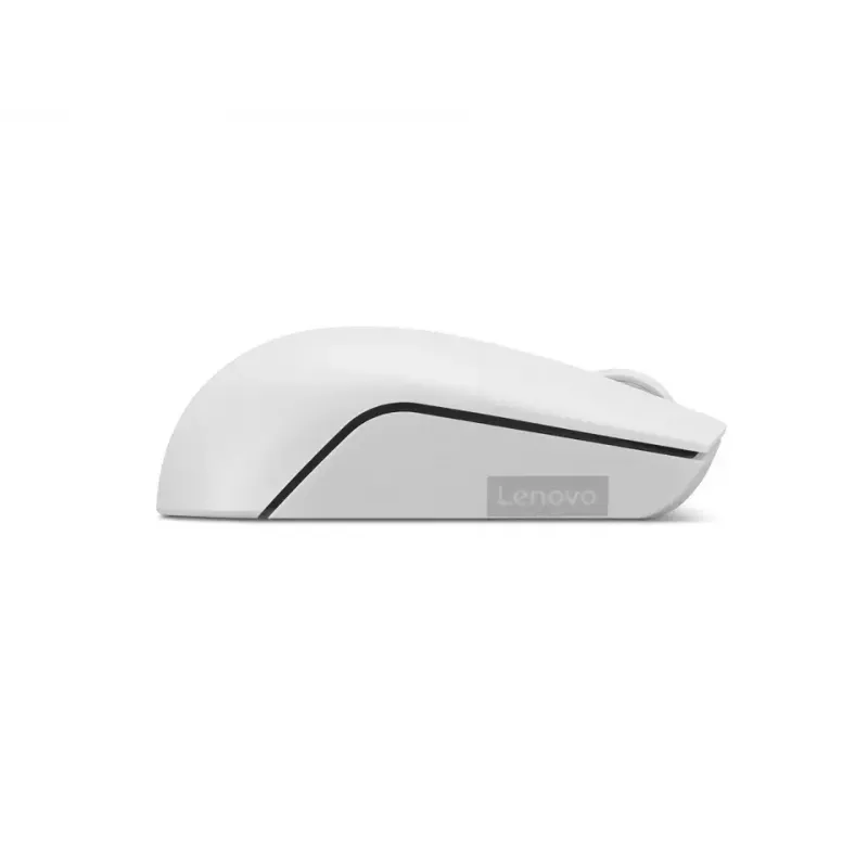 Langaton kompakti hiiri Lenovo Compact Mouse paristolla – molempikätinen, 1000 DPI, HF-Wireless, 3 painiketta, harmaa