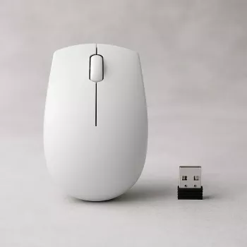 Langaton kompakti hiiri Lenovo Compact Mouse paristolla – molempikätinen, 1000 DPI, HF-Wireless, 3 painiketta, harmaa