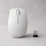 Langaton kompakti hiiri Lenovo Compact Mouse paristolla – molempikätinen, 1000 DPI, HF-Wireless, 3 painiketta, harmaa