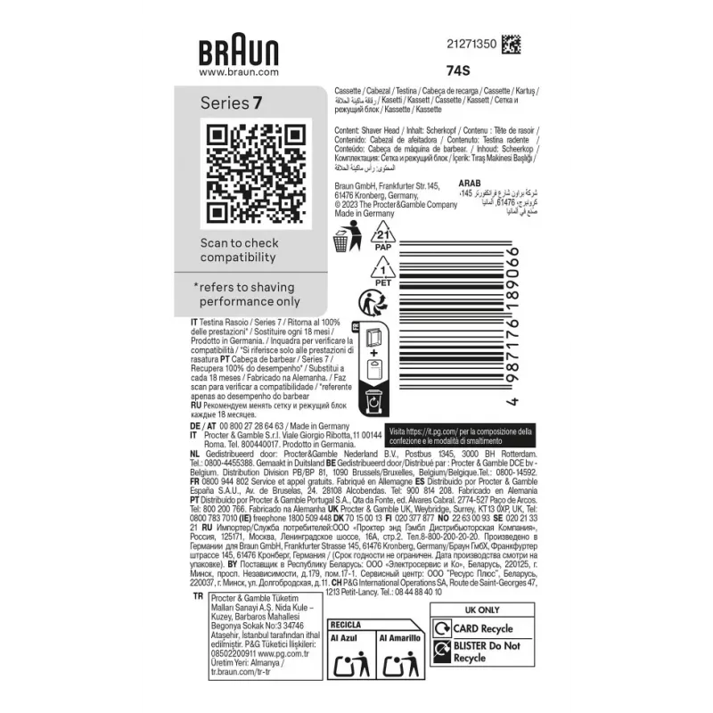 Braun Series 7 74 S ajopää