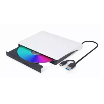 GEMBIRD ulkoinen USB DVD-asema, musta-valkoinen