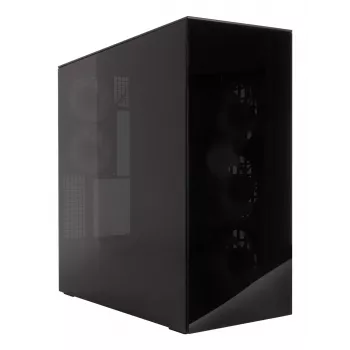 ARCTIC Xtender (musta) Premium E-ATX -tietokonekotelo, Midi Tower, PC, musta, EATX, metalli, karkaistu lasi, pelaaminen