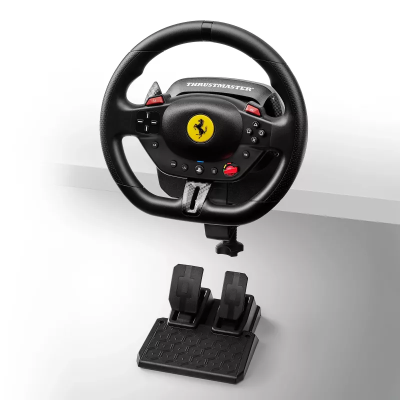 Thrustmaster T98-P FERRARI 296 GTB musta ratti + polkimet PC, PlayStation 4, PlayStation 5