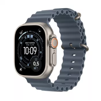 APPLE Watch Ultra 3 (2025) LTE 49mm titaanikotelo Ocean Band -rannekkeella - sininen