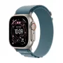 APPLE Watch Ultra 3 (2025) LTE 49mm titaanikotelo Alpine Loop Medium -rannekkeella - sininen