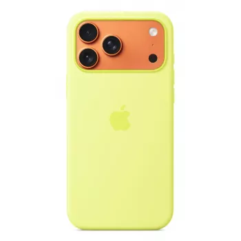 APPLE iPhone 17 Pro Max – silikonikuori MagSafe-yhteensopiva – neonskeltainen