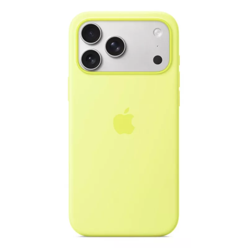 APPLE iPhone 17 Pro Max – silikonikuori MagSafe-yhteensopiva – neonskeltainen