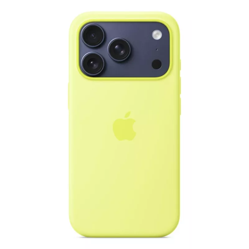 APPLE iPhone 17 Pro – silikonikuori MagSafe-yhteensopiva – neonskeltainen