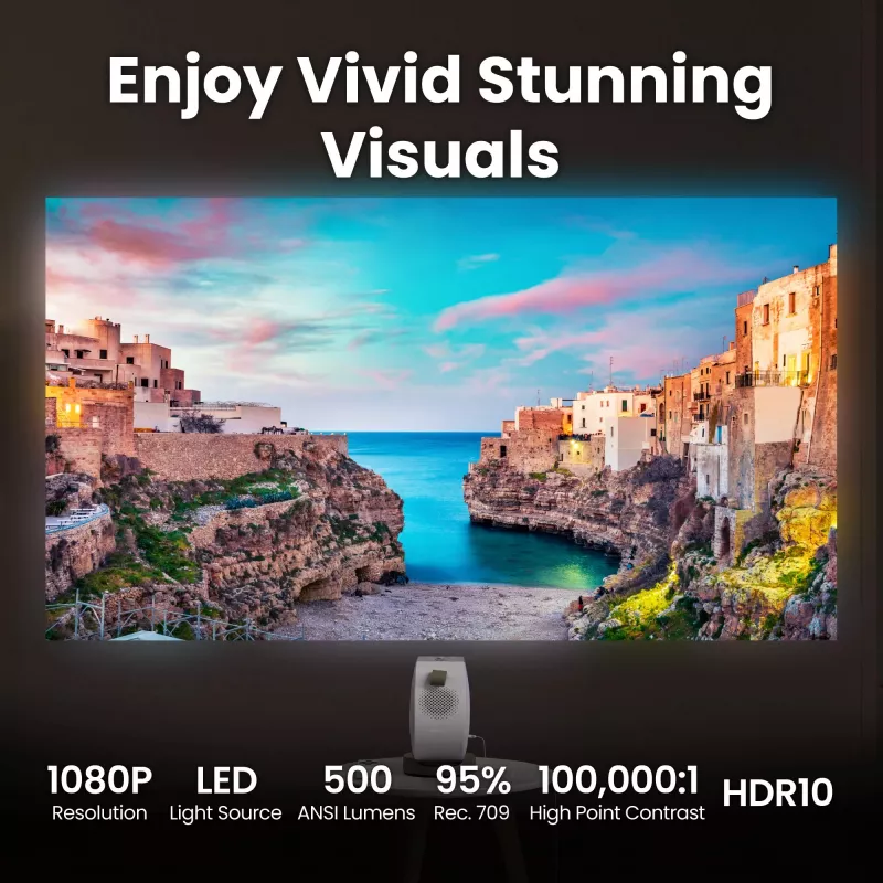 BenQ GV32 500 ANSI lumenia DLP 1080p (1920x1080) valkoinen