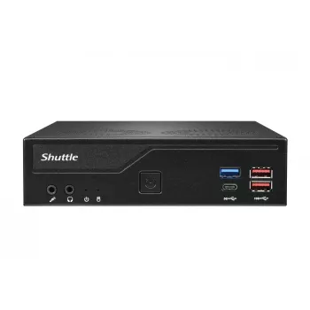 Shuttle Slim PC DH770, S1700, 2x HDMI, 2x DP, 2x 2.5G LAN, 2x COM, 8x USB, 1x 2,5