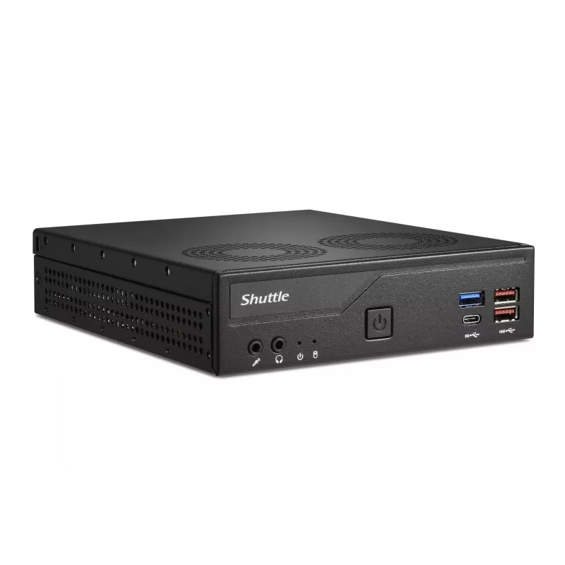 Shuttle Slim PC DH770, S1700, 2x HDMI, 2x DP, 2x 2.5G LAN, 2x COM, 8x USB, 1x 2,5