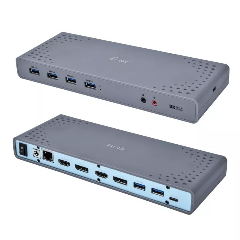 i-tec USB 3.0 / USB-C / Thunderbolt 3 Dual Display -telakointiasema