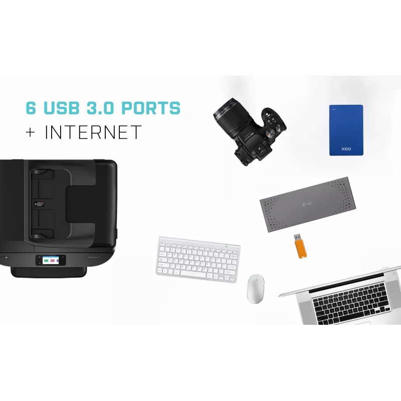 i-tec USB 3.0 / USB-C / Thunderbolt 3 Dual Display -telakointiasema