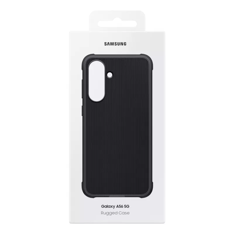 Samsung EF-RA566 Rugged Case -suojakuori Galaxy A56 5G:lle, musta