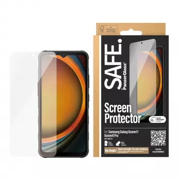 PanzerGlass SAFE. by ® näytönsuojakalvo Samsung Galaxy Xcover7 | Xcover6 Pro | Ultra-Wide Fit