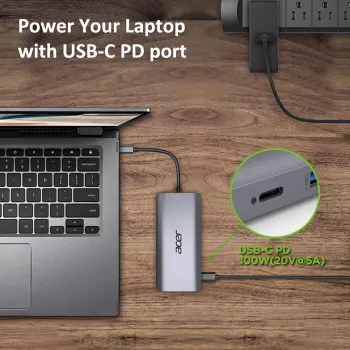 ACER 12in1 Type C adapteri hopea