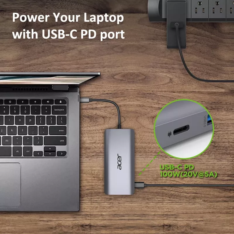 ACER 12in1 Type C adapteri hopea