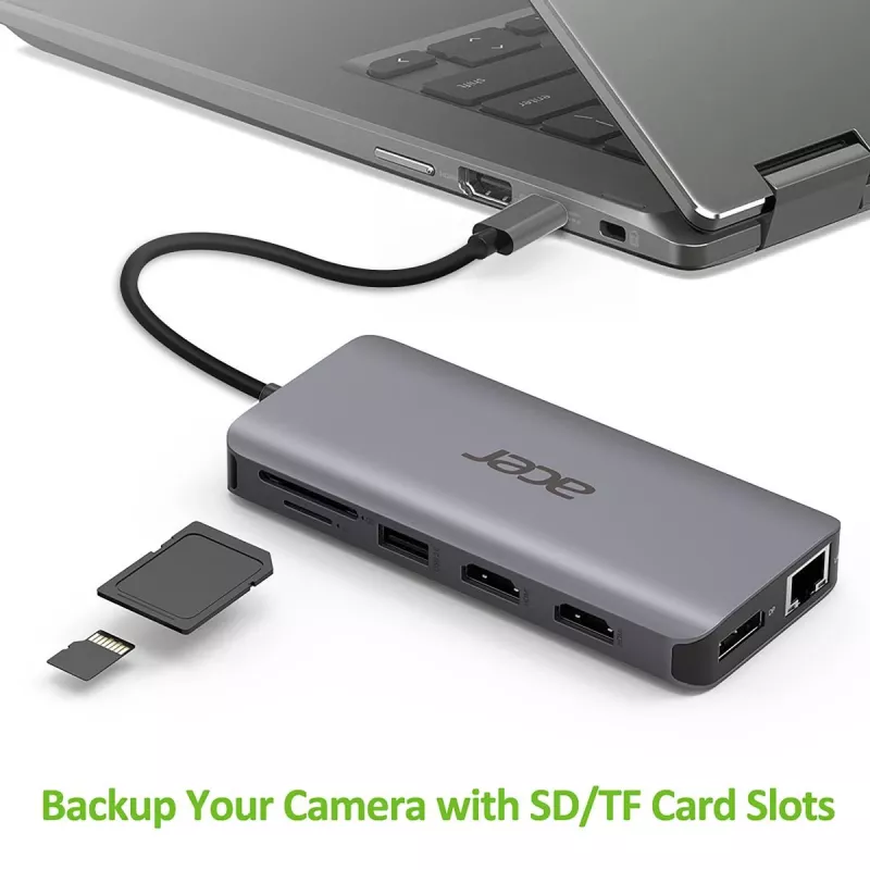 ACER 12in1 Type C adapteri hopea