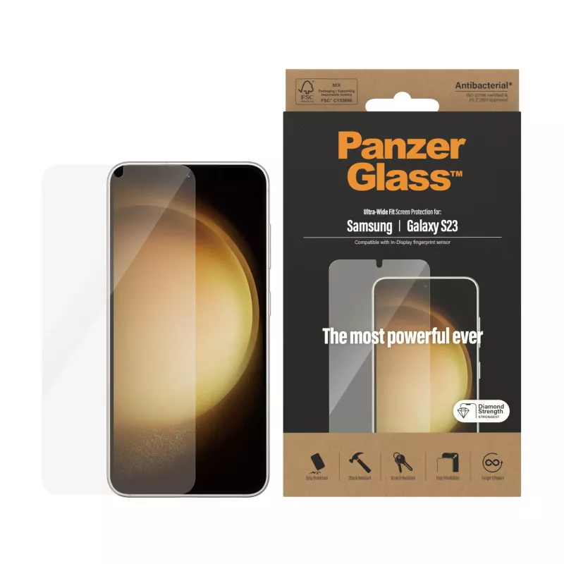 PanzerGlass ® näytönsuojakalvo Samsung Galaxy S23 | Ultra-Wide Fit