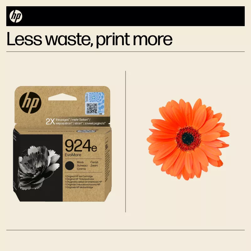 HP 924e EvoMore musta alkuperäinen mustekasetti