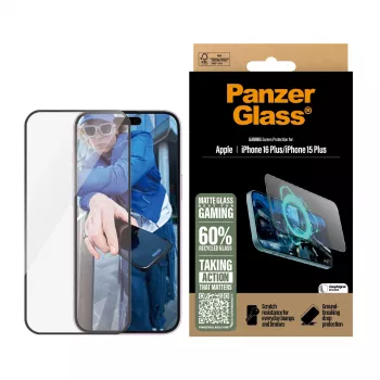 PanzerGlass® pelinäytönsuoja iPhone 16 Plus | 15 Plus | Ultra-Wide Fit