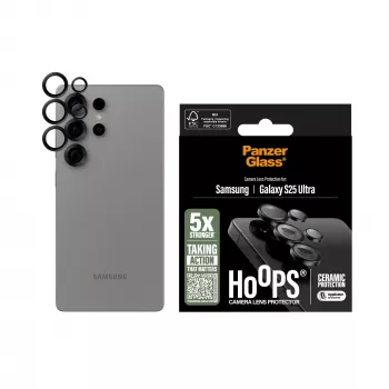 PanzerGlass ® Hoops® keraaminen kameran linssinsuoja Samsung Galaxy S25 Ultra