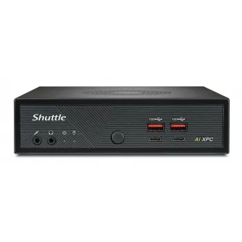 Shuttle Slim AI PC DN11H5 Intel Core Ultra 5 125H, Intel Arc -grafiikka, 2xHDMI, 2x DP, 4x 2.5Gbit LAN, VESA, 24/7 jatkuva käyttö