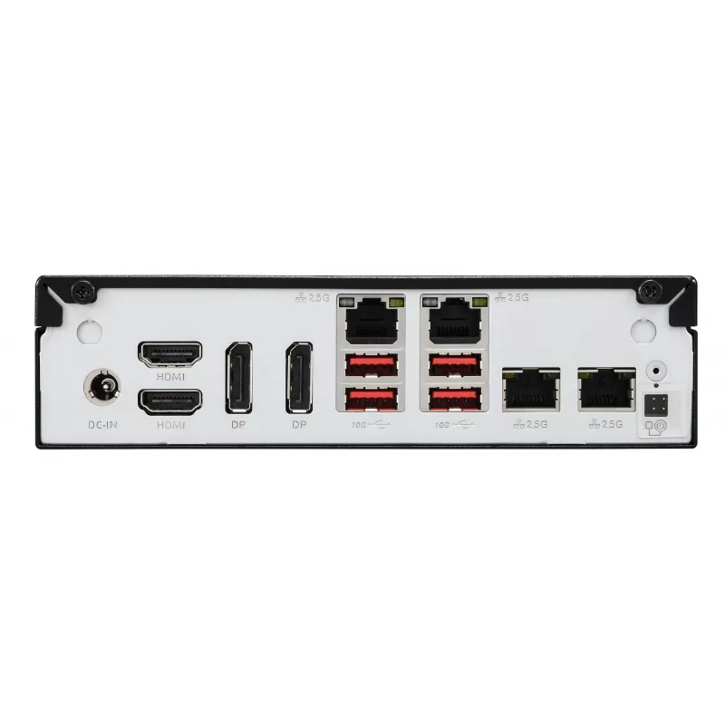 Shuttle Slim AI PC DN11H9 Intel Core Ultra 9 185H, Intel Arc -grafiikka, 2xHDMI, 2x DP, 4x 2,5 Gbit LAN, VESA, 24/7 jatkuva käyttö