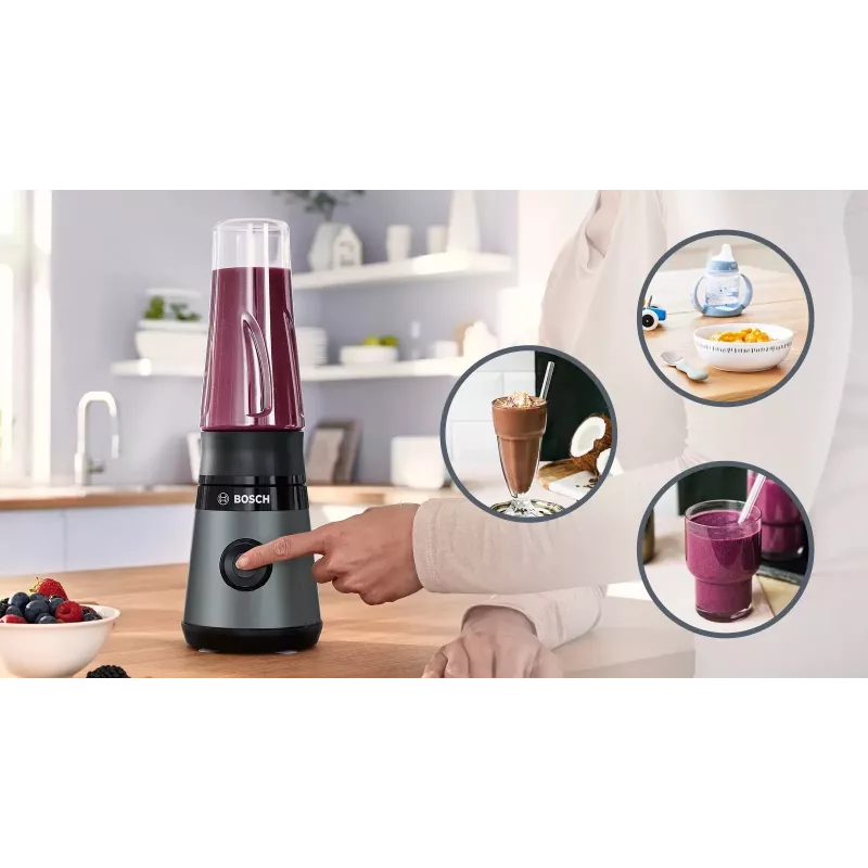 Bosch VitaPower MMB2111S tehosekoitin 0,6 l pöytätehosekoitin 450 W hopea