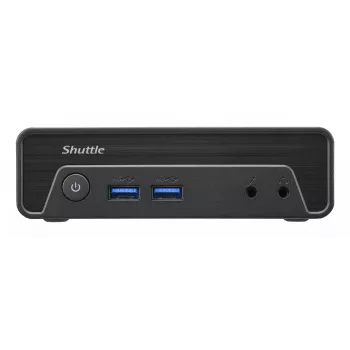 Shuttle Nano PC NE10N, Intel N 100, 1x HDMI, 1x DP, 6x USB, 1x LAN, tuuletinon, 24/7 jatkuva käyttö, sis. VESA