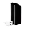 PanzerGlass empower™ by ® Turbo 35W laturi sis. USB-C + USB-A | EU-pistoke | Silver White