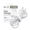 PanzerGlass empower™ by ® Racing 240W USB-C-USB-C-kaapeli | USB 2.0 | 2 m | hopeanvalkoinen