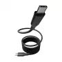 PanzerGlass empower™ by ® Magnetic 240W USB-C - USB-C -kaapeli | USB 2.0 | 1,5 m | Space Black
