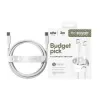 PanzerGlass empower™ by ® Racing 60W USB-C-USB-C-kaapeli | USB 2.0 | 2 m | hopeanvalkoinen