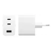 PanzerGlass empower™ by ® Turbo 70W monilaturi sis. 2 x USB-C + USB-A | EU-pistoke | Silver White
