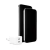 PanzerGlass empower™ by ® Turbo 45W laturi sis. 2 x USB-C | EU-pistoke | Silver White
