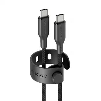 PanzerGlass empower™ by ® Racing 240W USB-C-USB-C-kaapeli | USB 2.0 | 2M | Space Black
