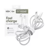 PanzerGlass empower™ by ® Racing 240W USB-C-USB-C-kaapeli | USB 2.0 | 1,2 m | hopeanvalkoinen