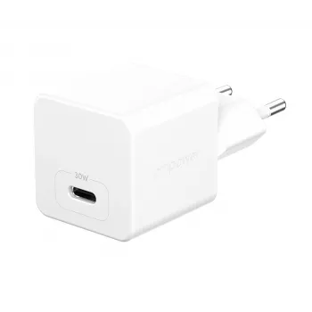 PanzerGlass empower™ by ® Turbo 30W laturi yksi USB-C | EU-pistoke | hopeanvalkoinen