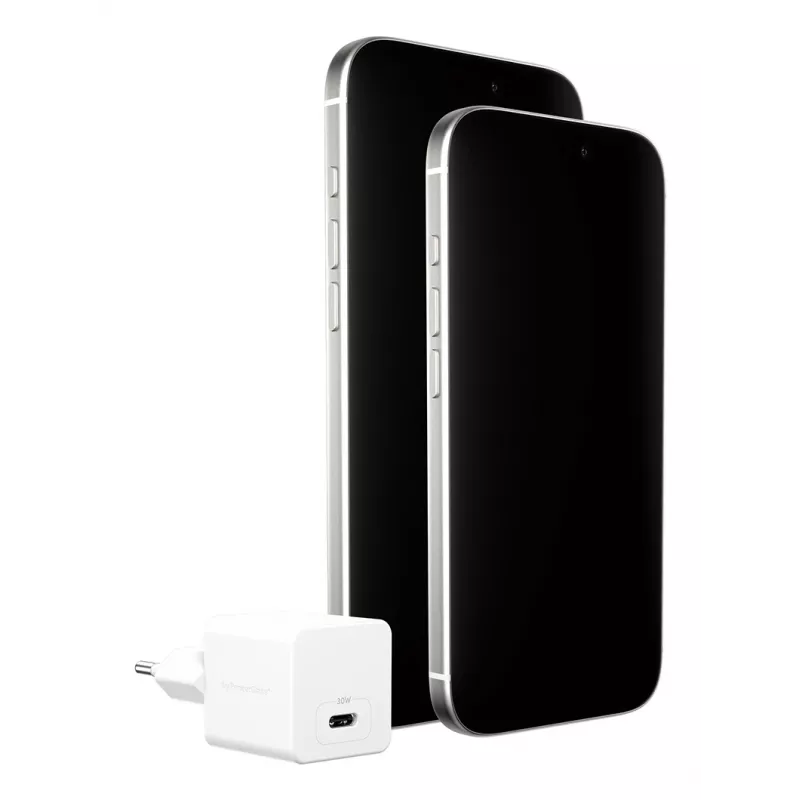 PanzerGlass empower™ by ® Turbo 30W laturi yksi USB-C | EU-pistoke | hopeanvalkoinen