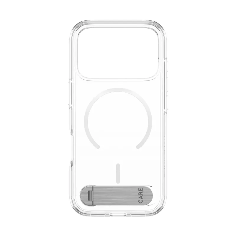 PanzerGlass CARE™ by ® kotelo läpinäkyvä telineellä & MagSafe iPhone 17 Pro