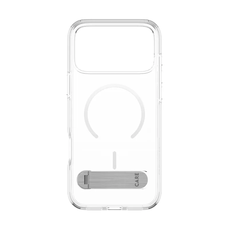 PanzerGlass CARE™ by ® kotelo läpinäkyvä potkutelineellä & MagSafe iPhone 17 Pro Max