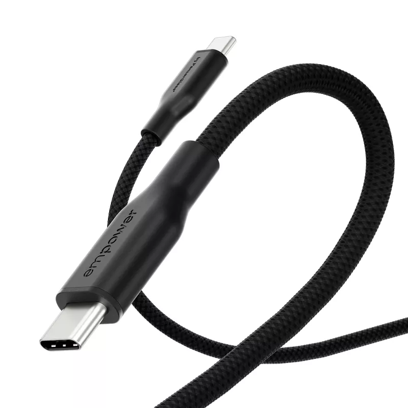 PanzerGlass empower™ by ® Racing 60W USB-C–USB-C-kaapeli | USB 2.0 | 2M | Space Black