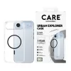 PanzerGlass CARE by Flagship Case suojakuori iPhone Air -puhelimelle, läpinäkyvä Urban Explorer mustalla MagSafella