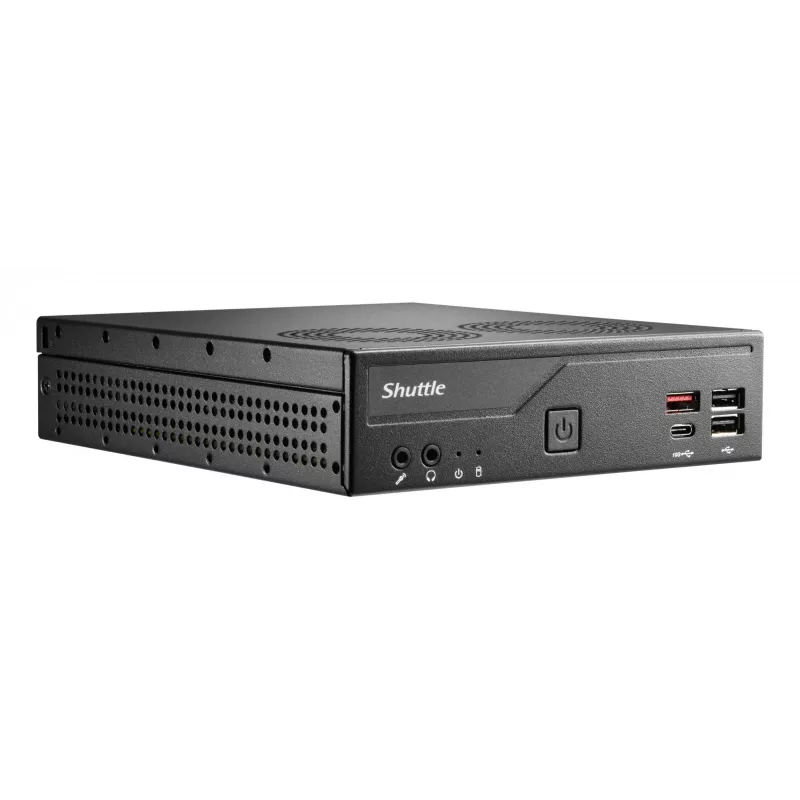 Tietokone Shuttle Barebone ohut DH810 Intel SO-DDR5 musta DH810 SHUTTLE