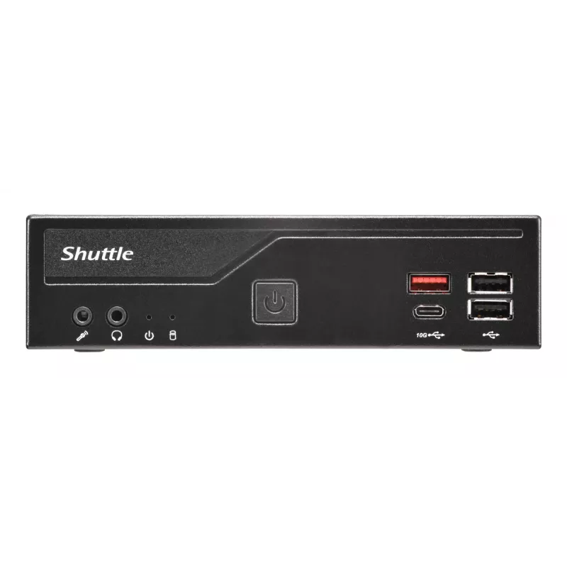 Tietokone Shuttle Barebone ohut DH810 Intel SO-DDR5 musta DH810 SHUTTLE